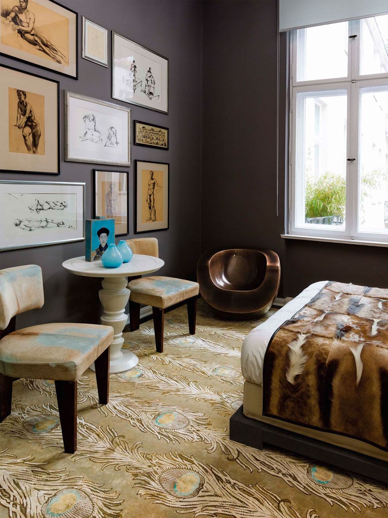 Tapete Feathers Lane Feito à Mão Luxury