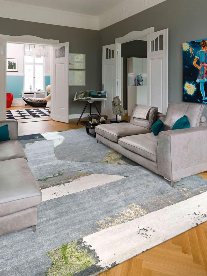 Tapete Green Rust Tecido à Mão