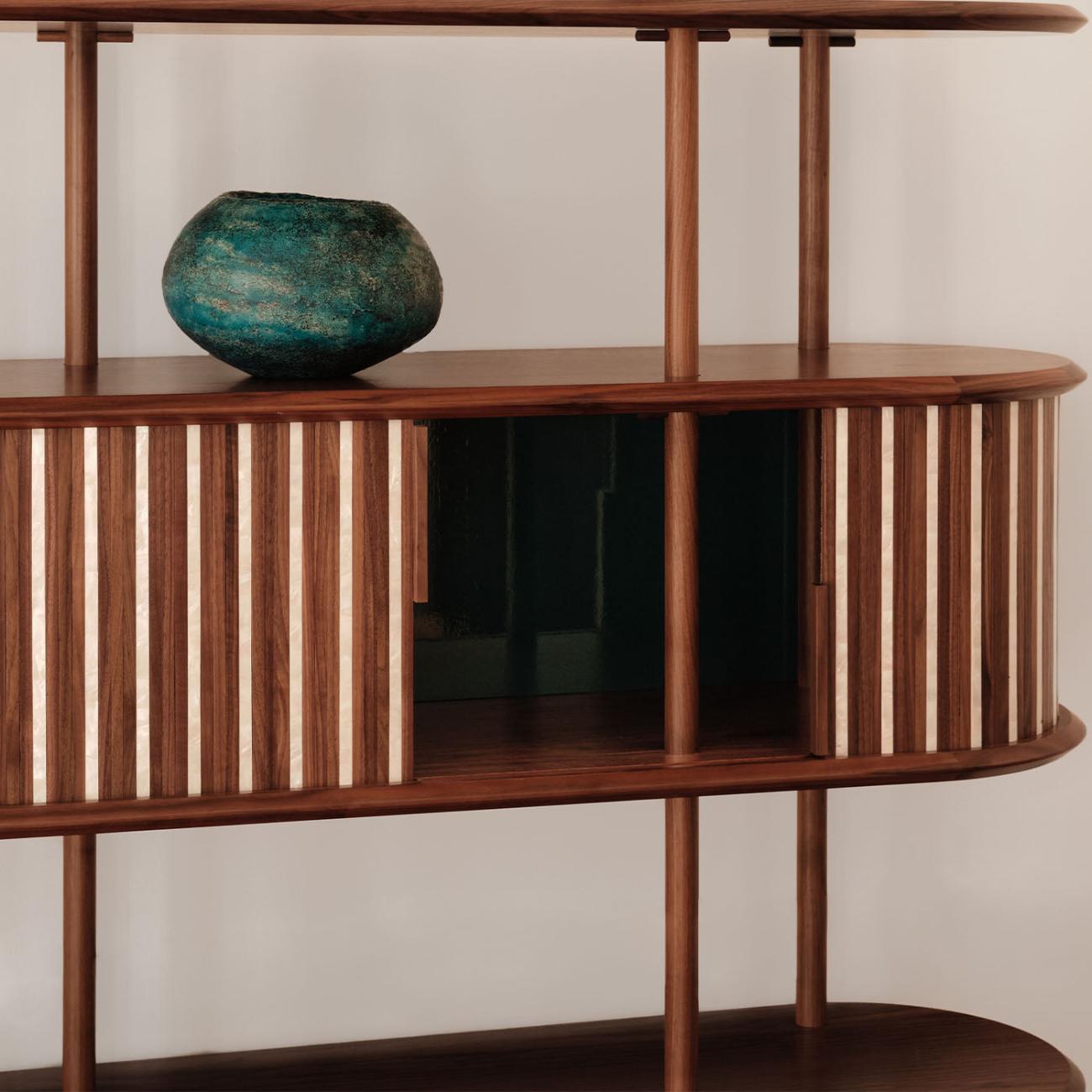 Estante Modular Moderna em Madeira Maciça