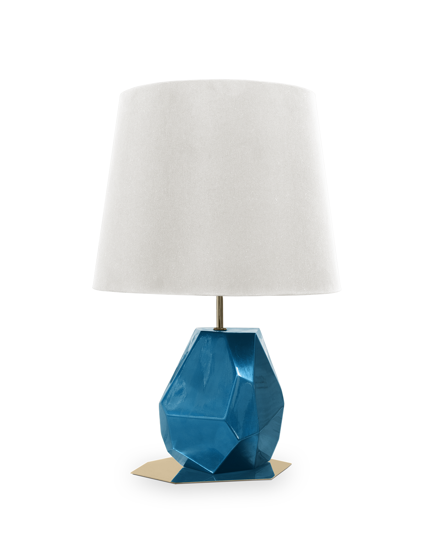 Candeeiro de mesa pequeno azul Essence