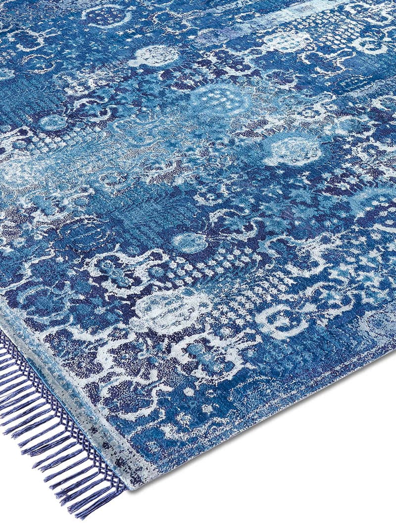 Tapete Woods Blue Anodado à Mão | Tamanho: 170 × 240 cm