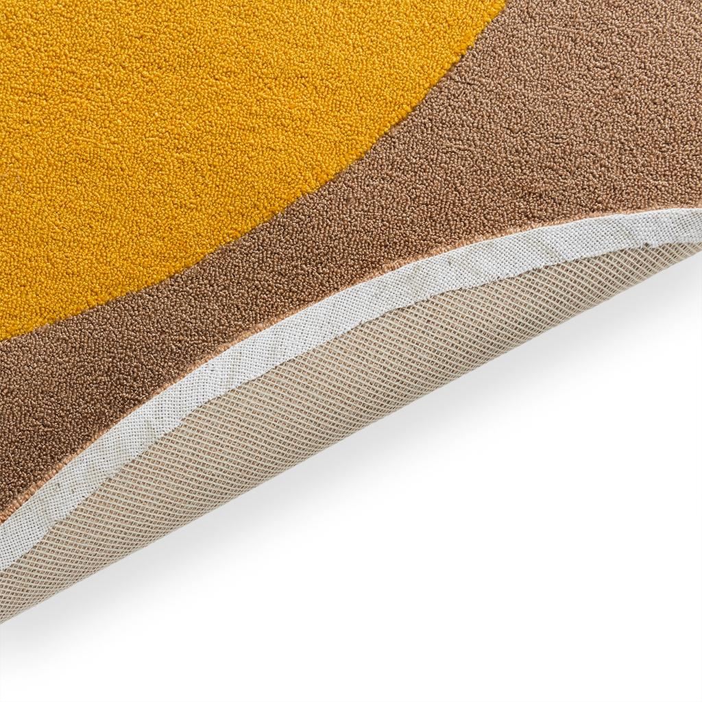 Tapete Exterior Redondo Festival Amarelo