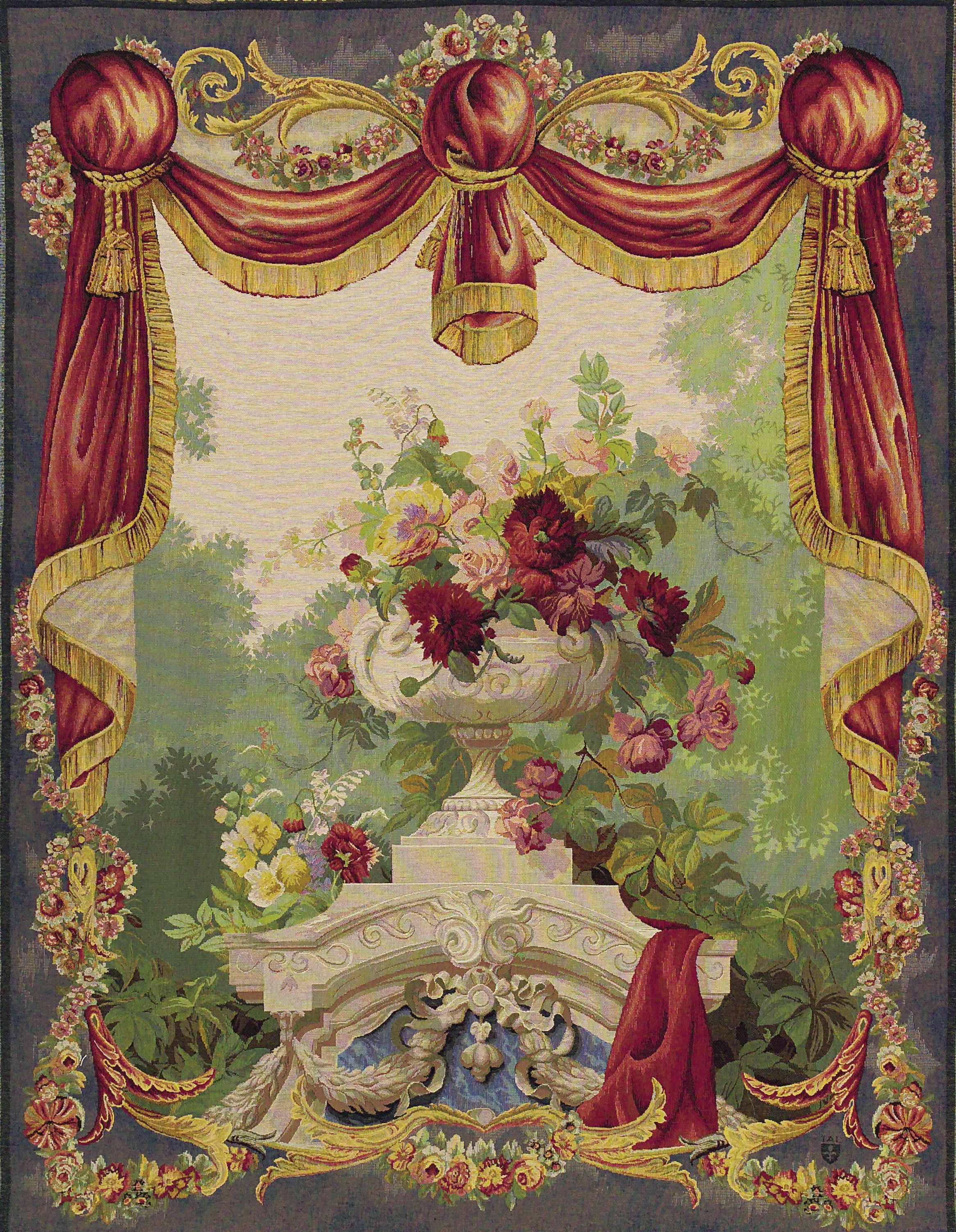 Tapeçaria cortinado florido | Tamanho: 110 × 150 cm