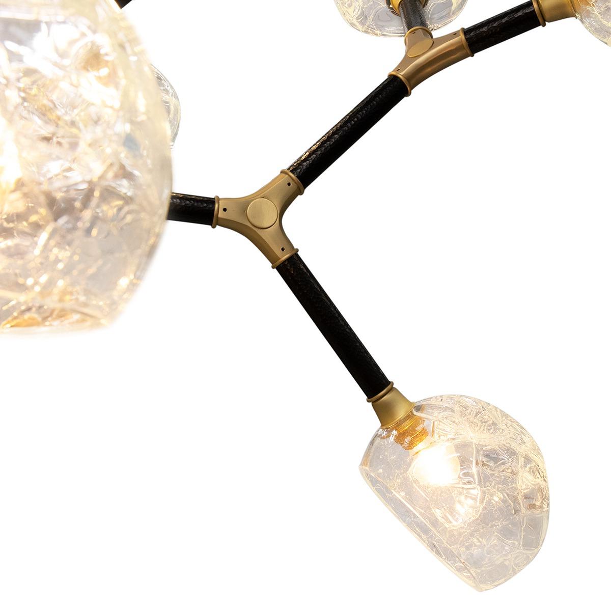 Candeeiro suspenso grande irregular multi-sombra