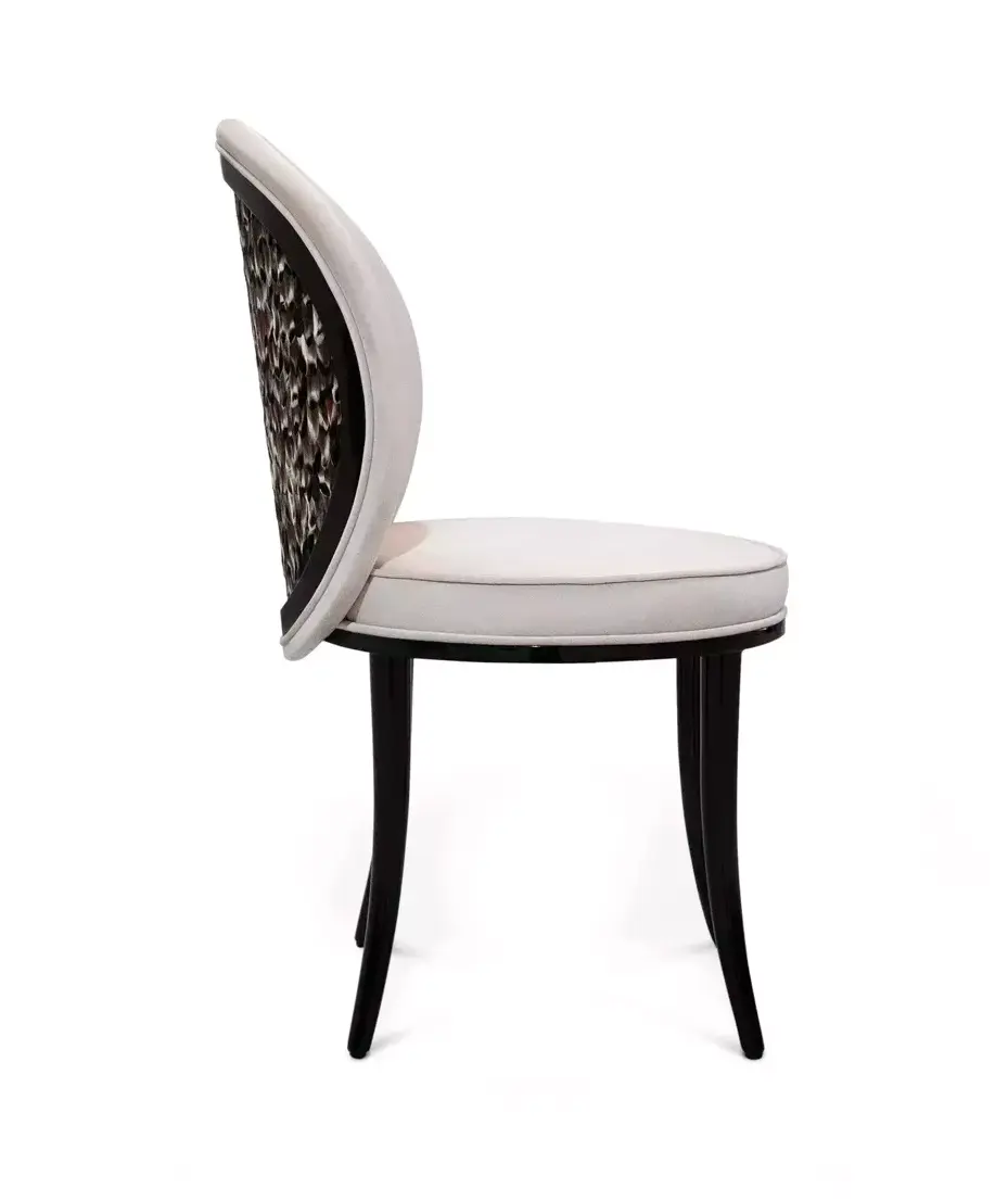 Cadeira de Jantar Mistral Folie com Costas em Pluma