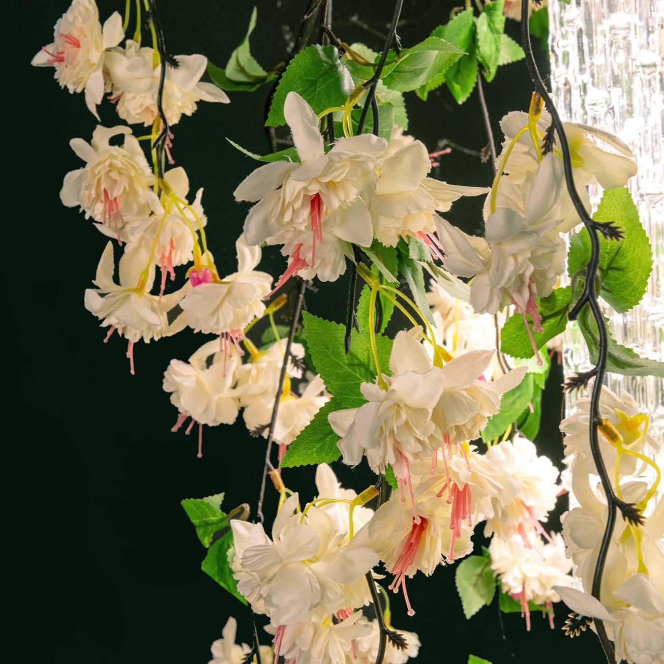 Lustre Quadrado White Cascade