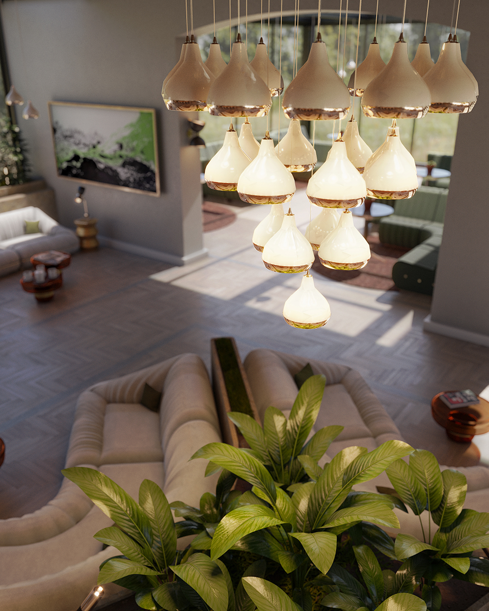 Candeeiro suspenso lustre Grace 41 - 4