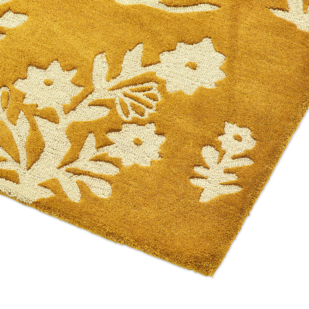 Tapete Woodland Glade Ouro | Tamanho: 140 × 200 cm