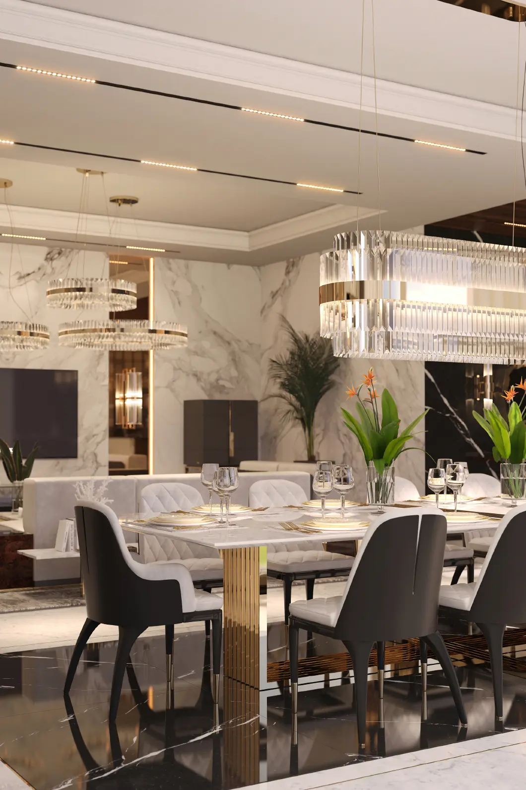 Candeeiro suspenso snooker dourado Freedom - 2