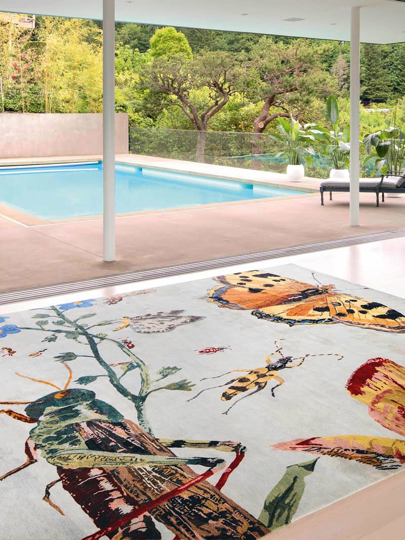 Tapete Grasshopper Tecido à Mão