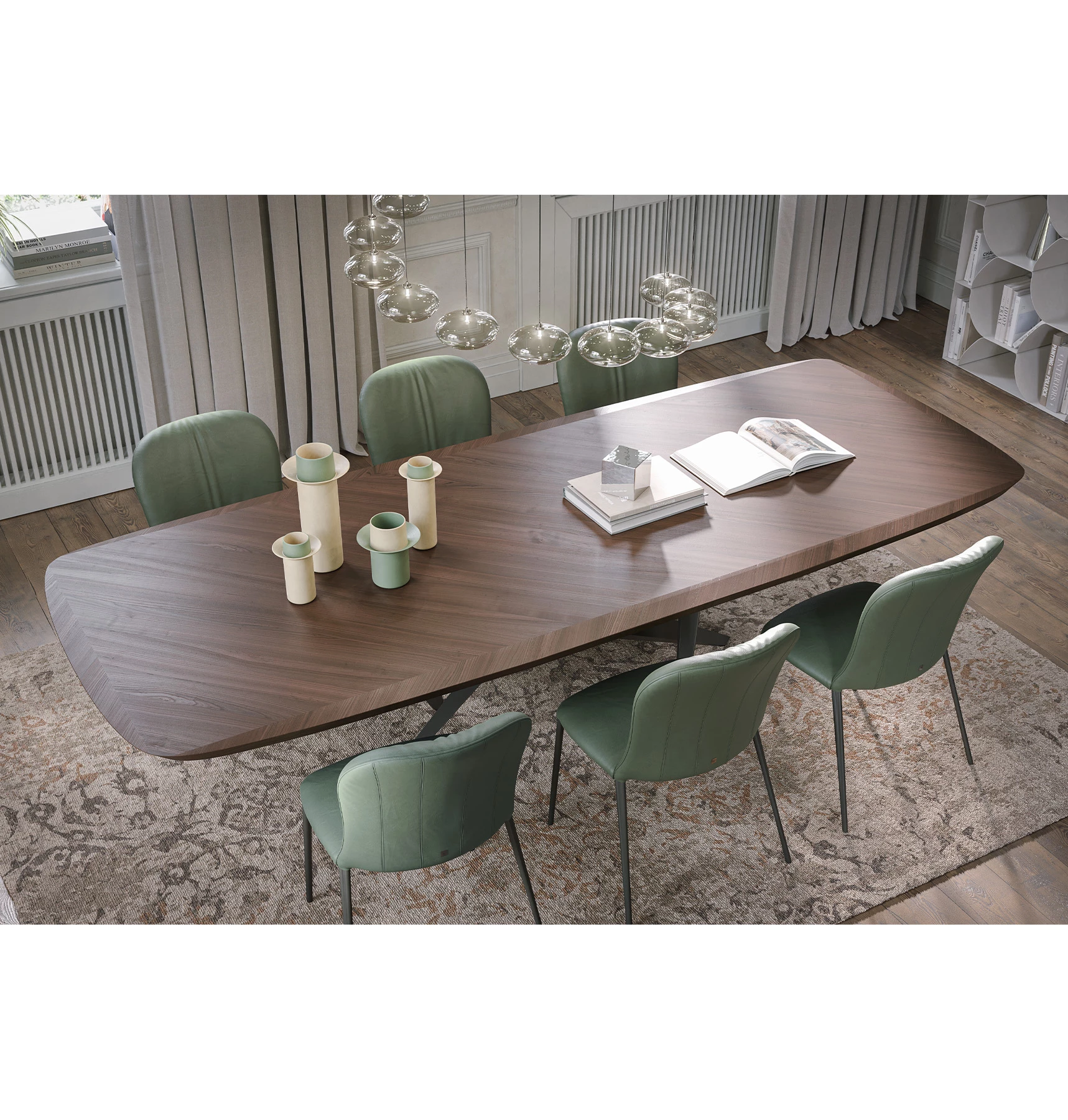 Mesa de Jantar Thunder em Madeira Silk