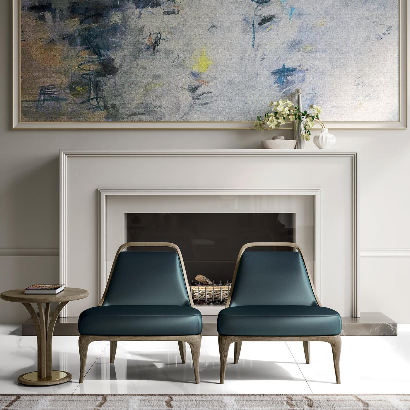 Poltrona Verde em Veludo