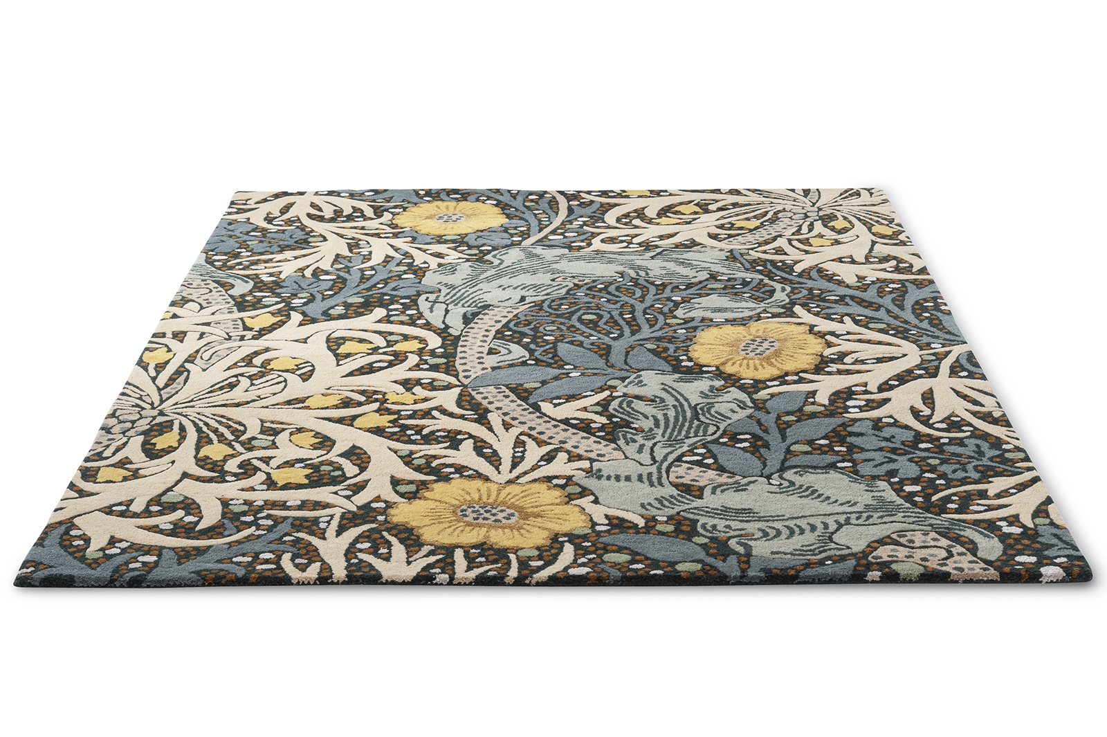Tapete Seaweed Azul-petróleo | Tamanho: 170 × 240 cm