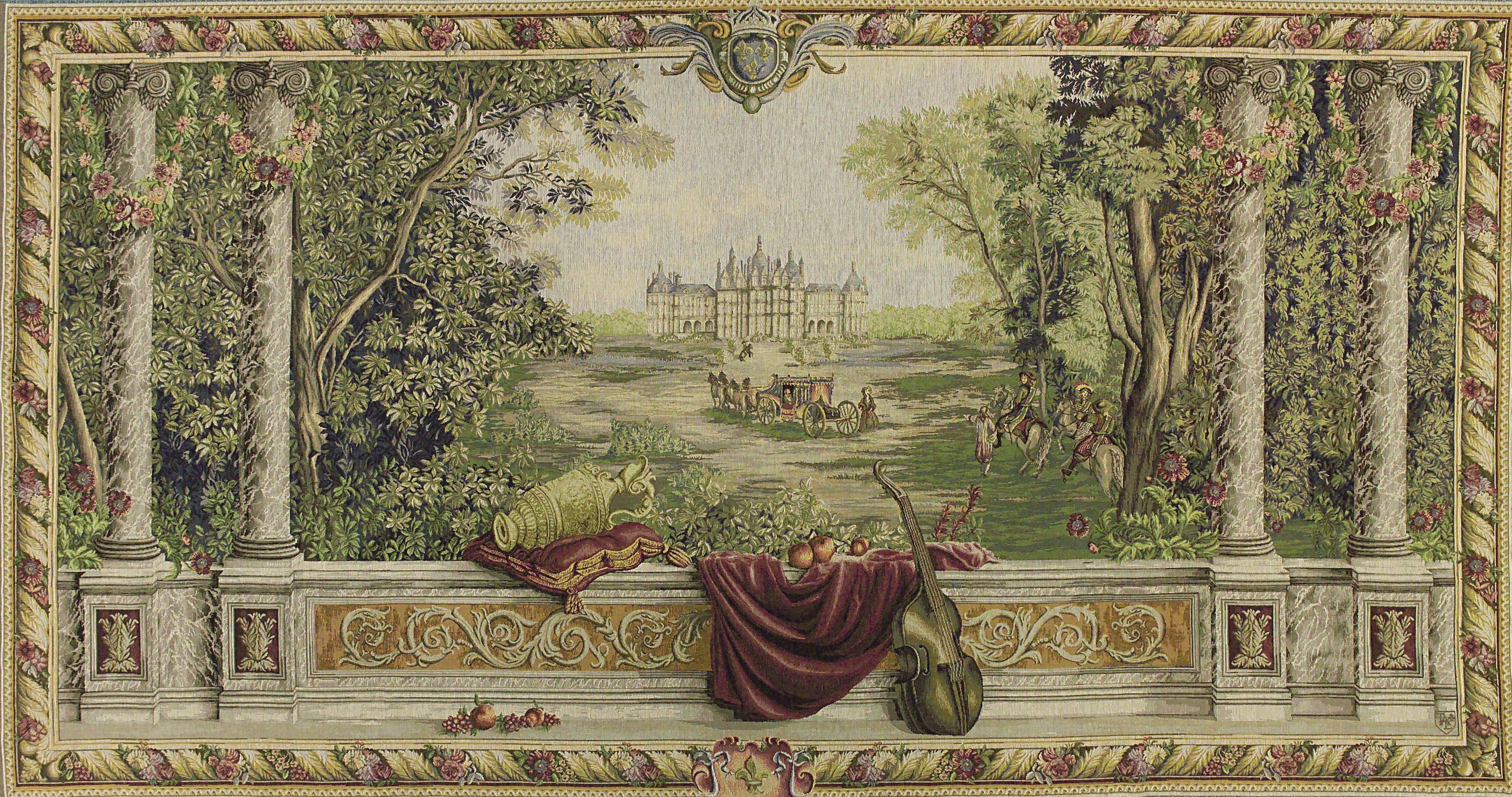 Tapeçaria verdura no castelo (grande)