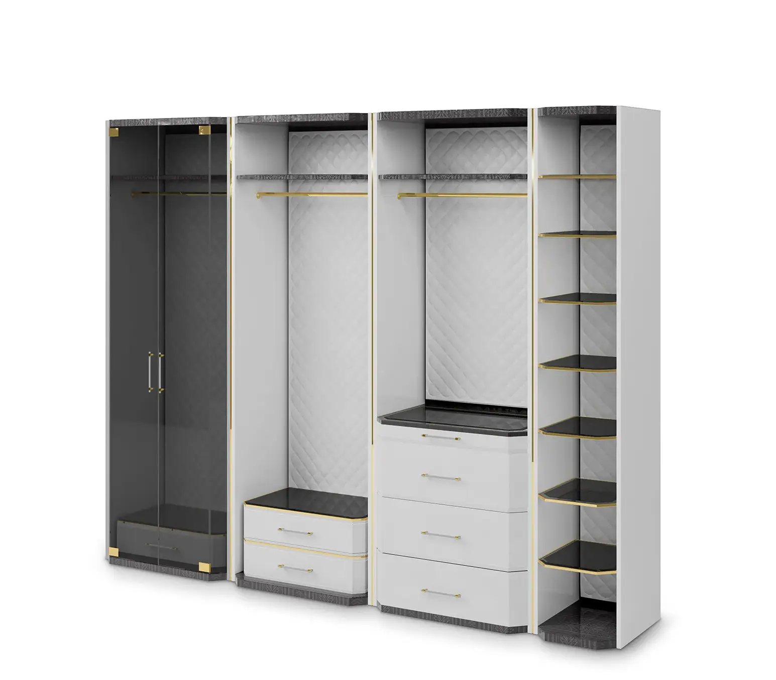 Roupeiro Cinzento Cadence