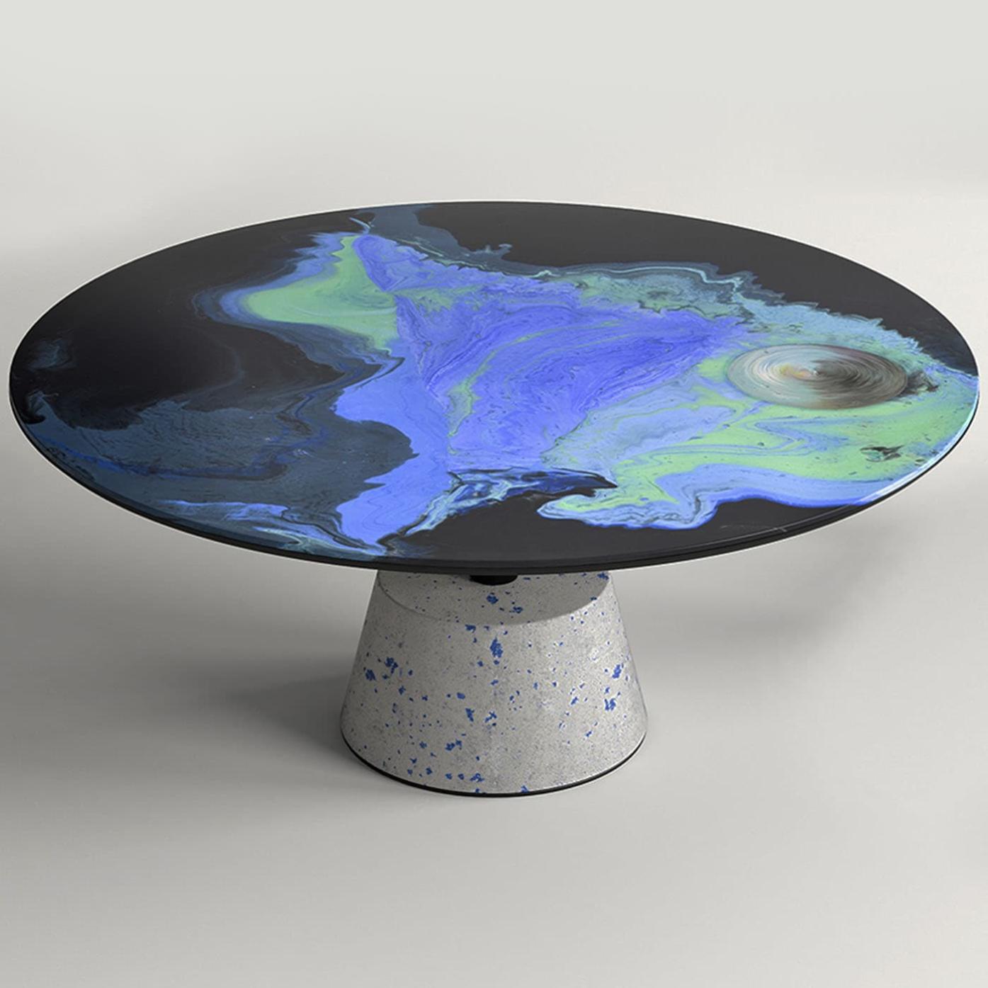 Mesa de Centro Redonda em Metal Astraliti