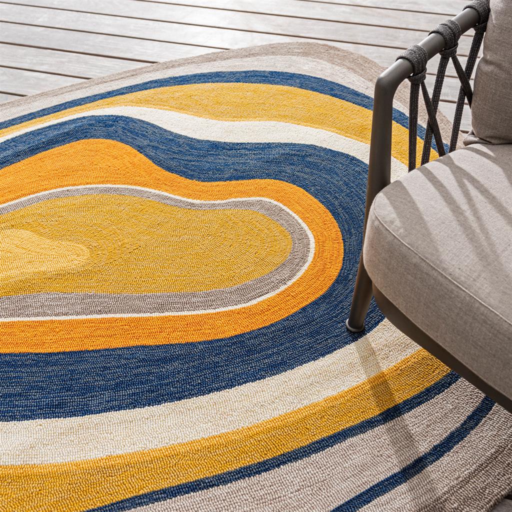 Tapete Exterior Habitat Aura Ocre | Tamanho: 140 × 200 cm