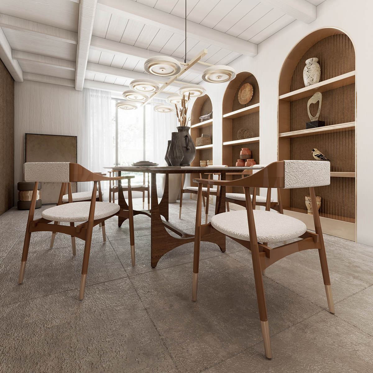 Candeeiro suspenso retangular Carter