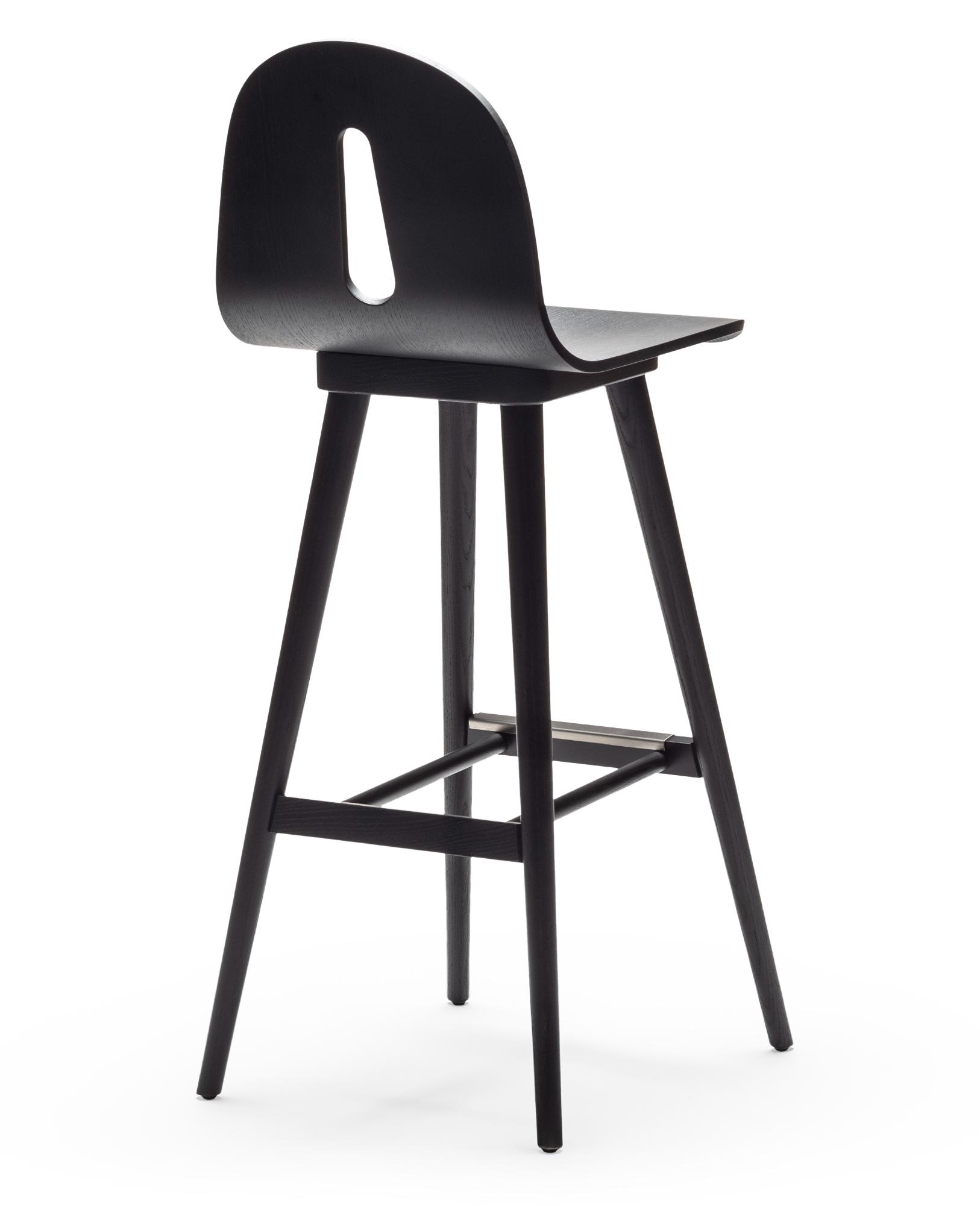 Banco de Bar Gotham Woody SG-80 em Freixo Preto
