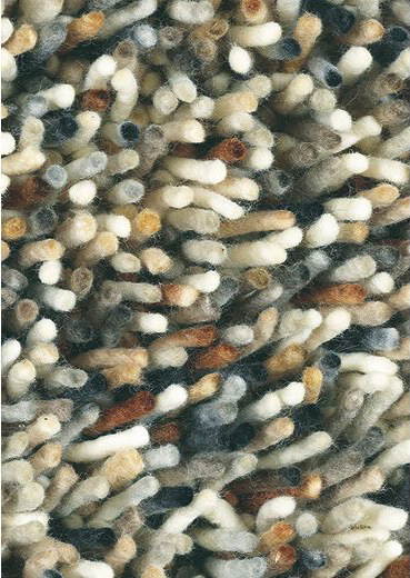 Tapete Shag Lã Feltrada Bege/Cinzento Misto Rocks | Tamanho: 250 × 350 cm