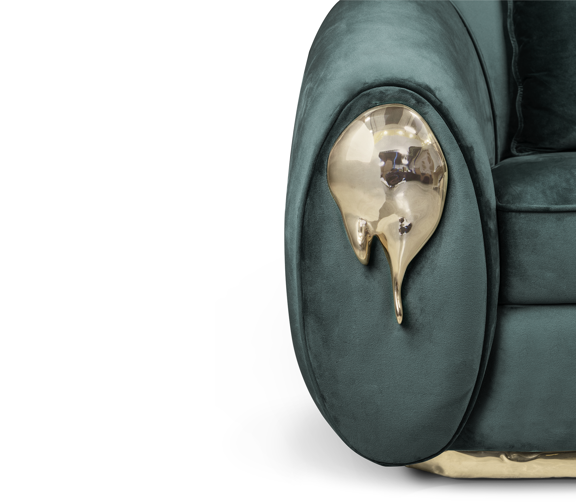 Poltrona Verde Luxe Solara