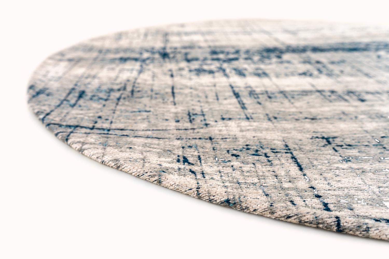 Tapete Bronx Azurite 8421 Redondo | Tamanho: Ø 240 cm