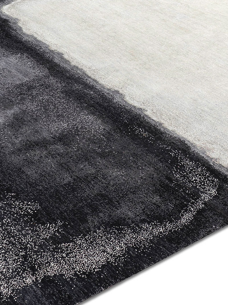 Tapete White Grey Tecido à Mão | Tamanho: 183 × 274 cm