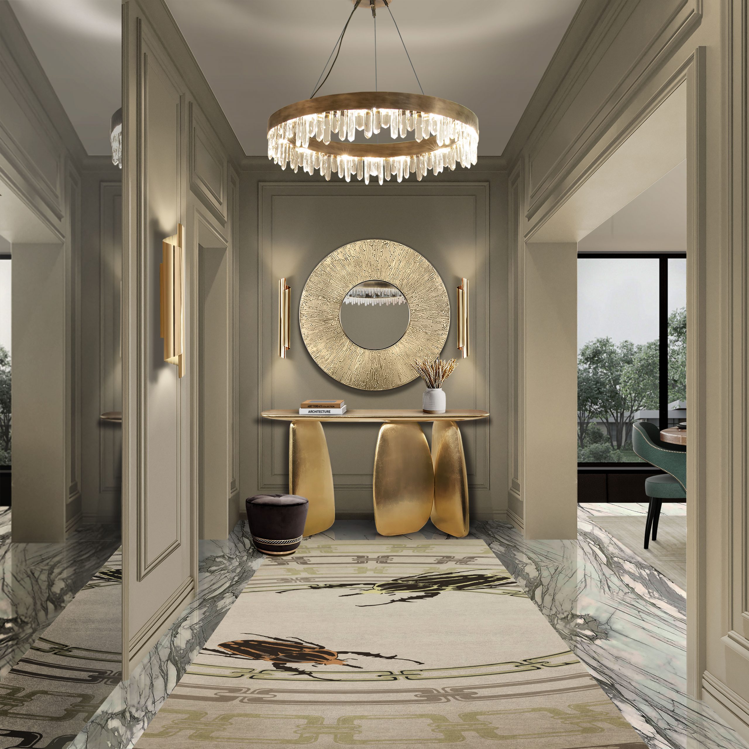 Consola Escultural de Cobre - 2