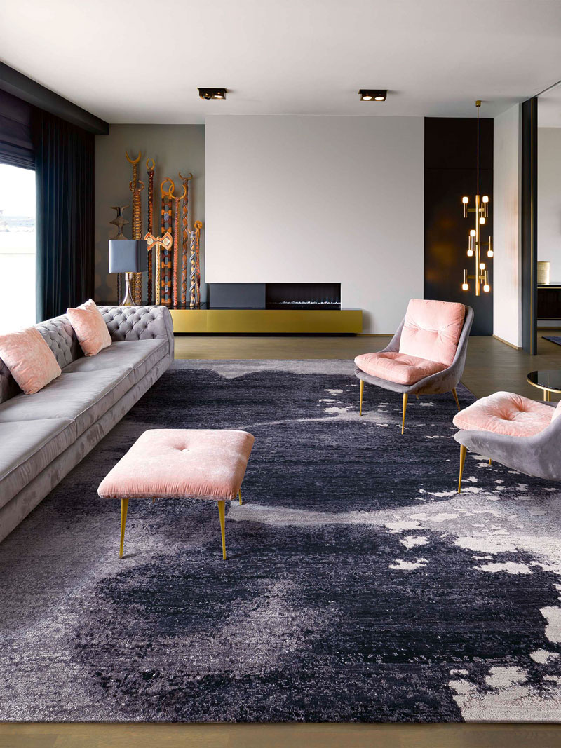 Tapete Splash Galileo Feito à Mão Luxury | Tamanho: 140 × 210 cm