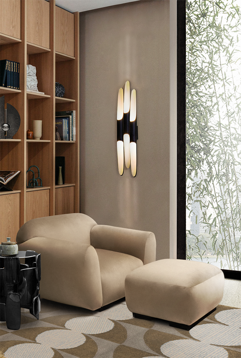 Candeeiro de parede tom profundo 3