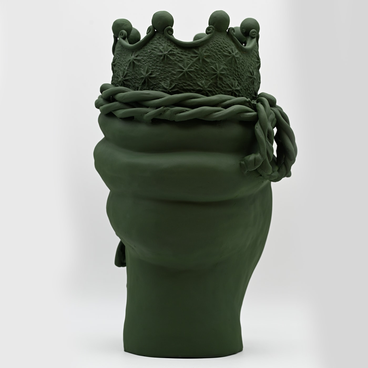 Escultura artesanal verde