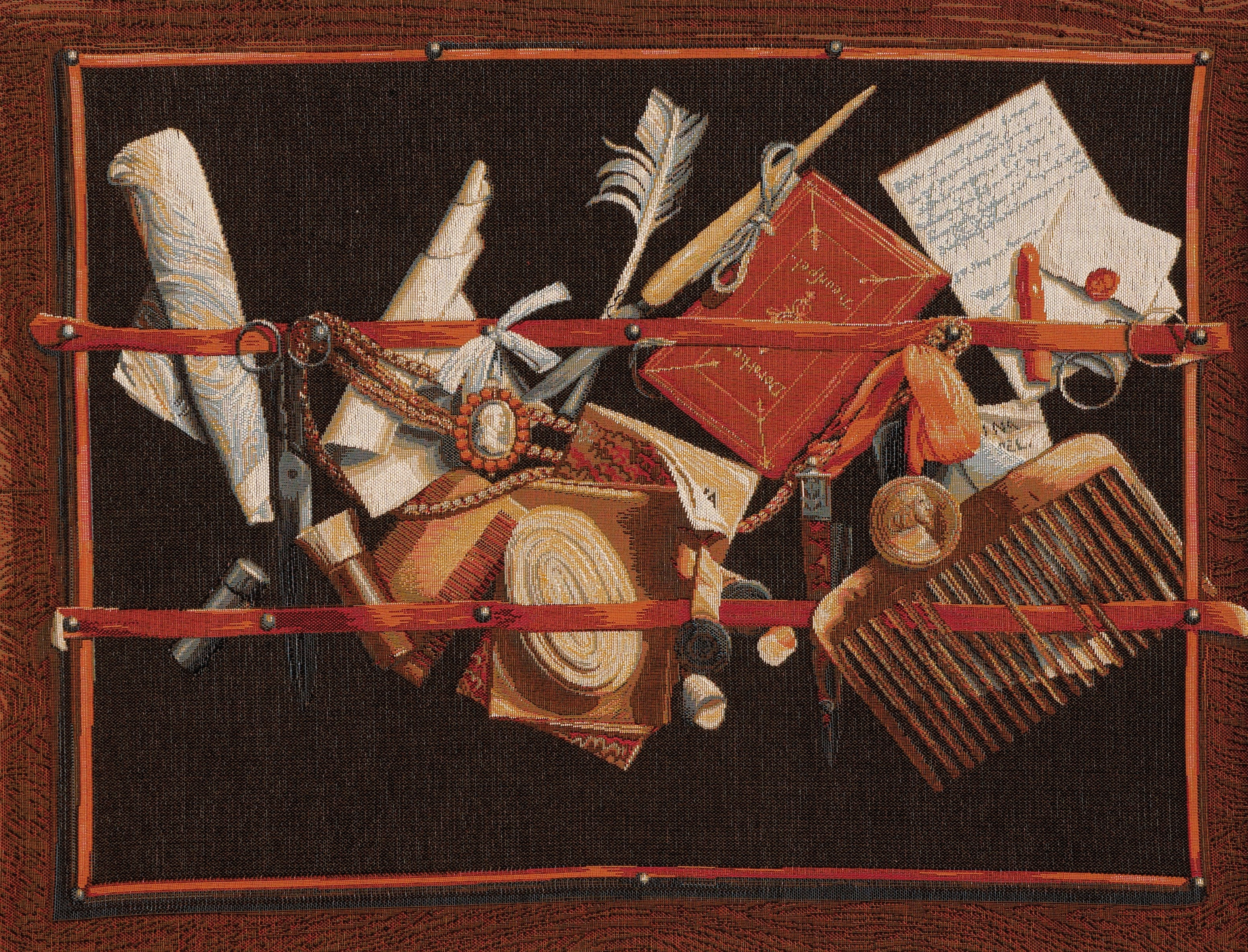 Tapeçaria gabinete de curiosidades, E. Collier | Tamanho: 50 × 67 cm