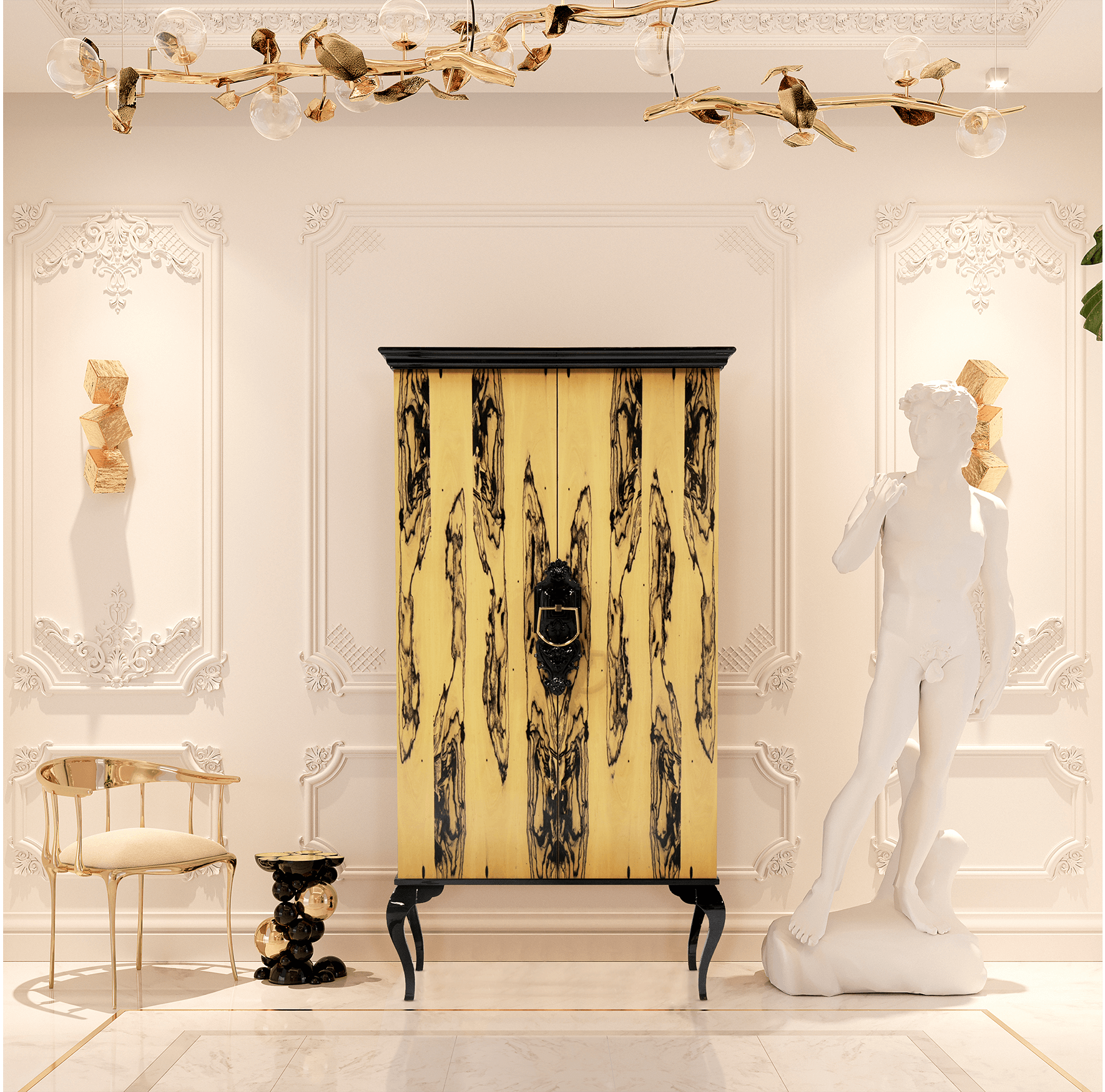 Armário Louvre ébano real