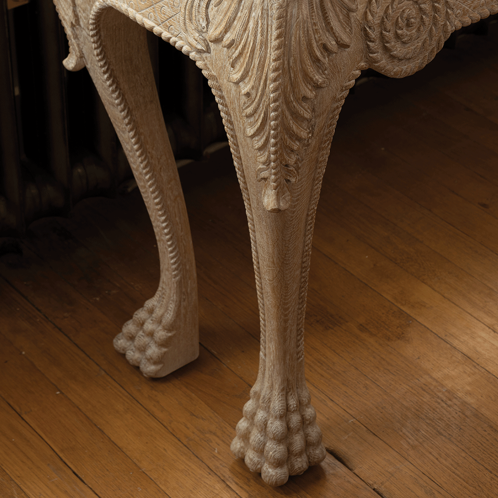 Mini Consola York Venetian White Oak