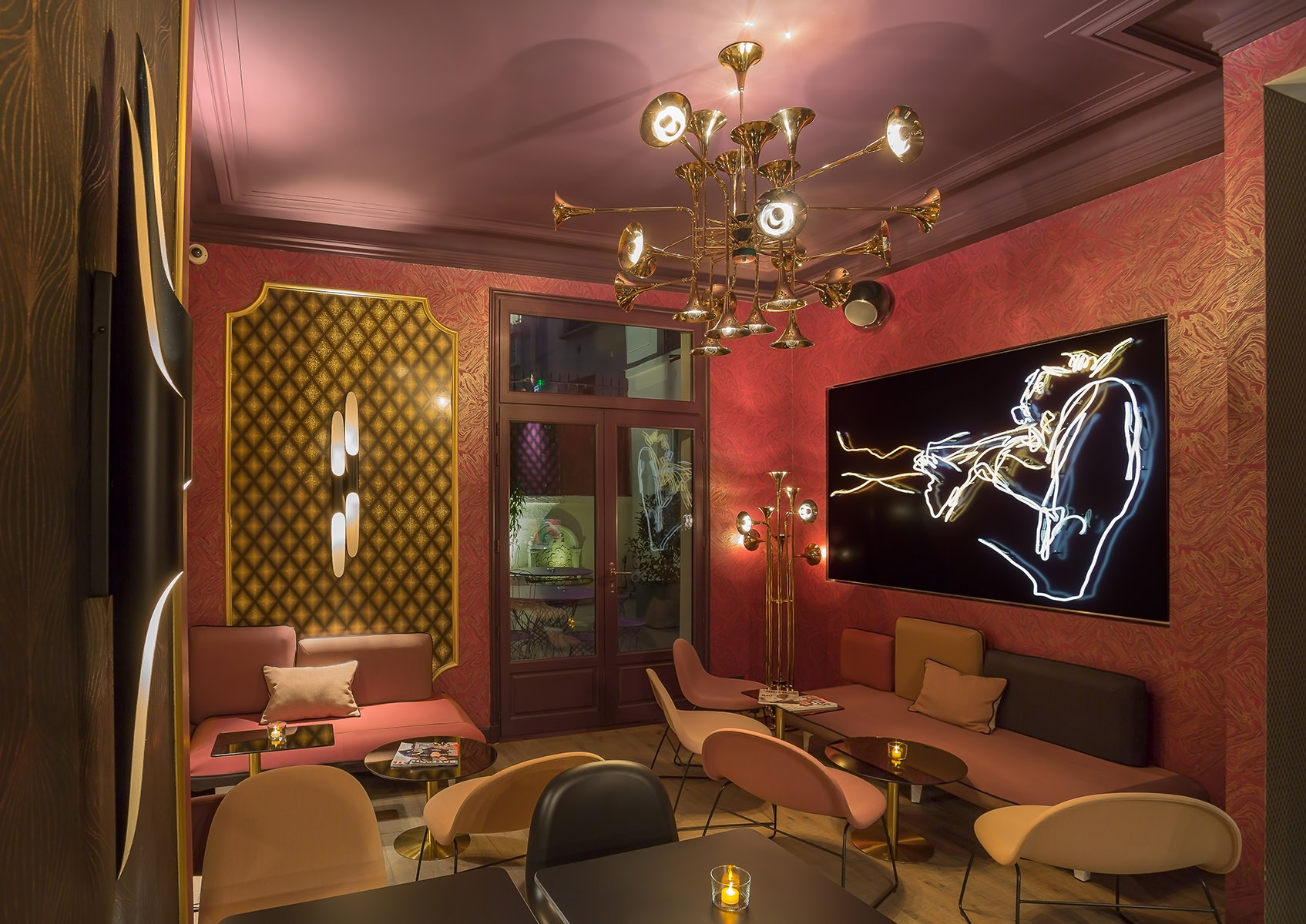 Candeeiro de parede tom profundo 2 - 10