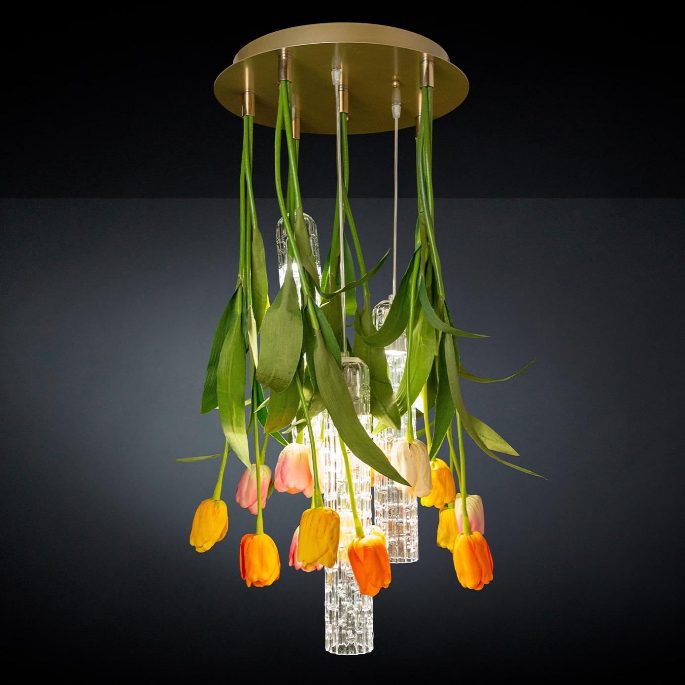 Lustre Redondo Pequeno Tulip