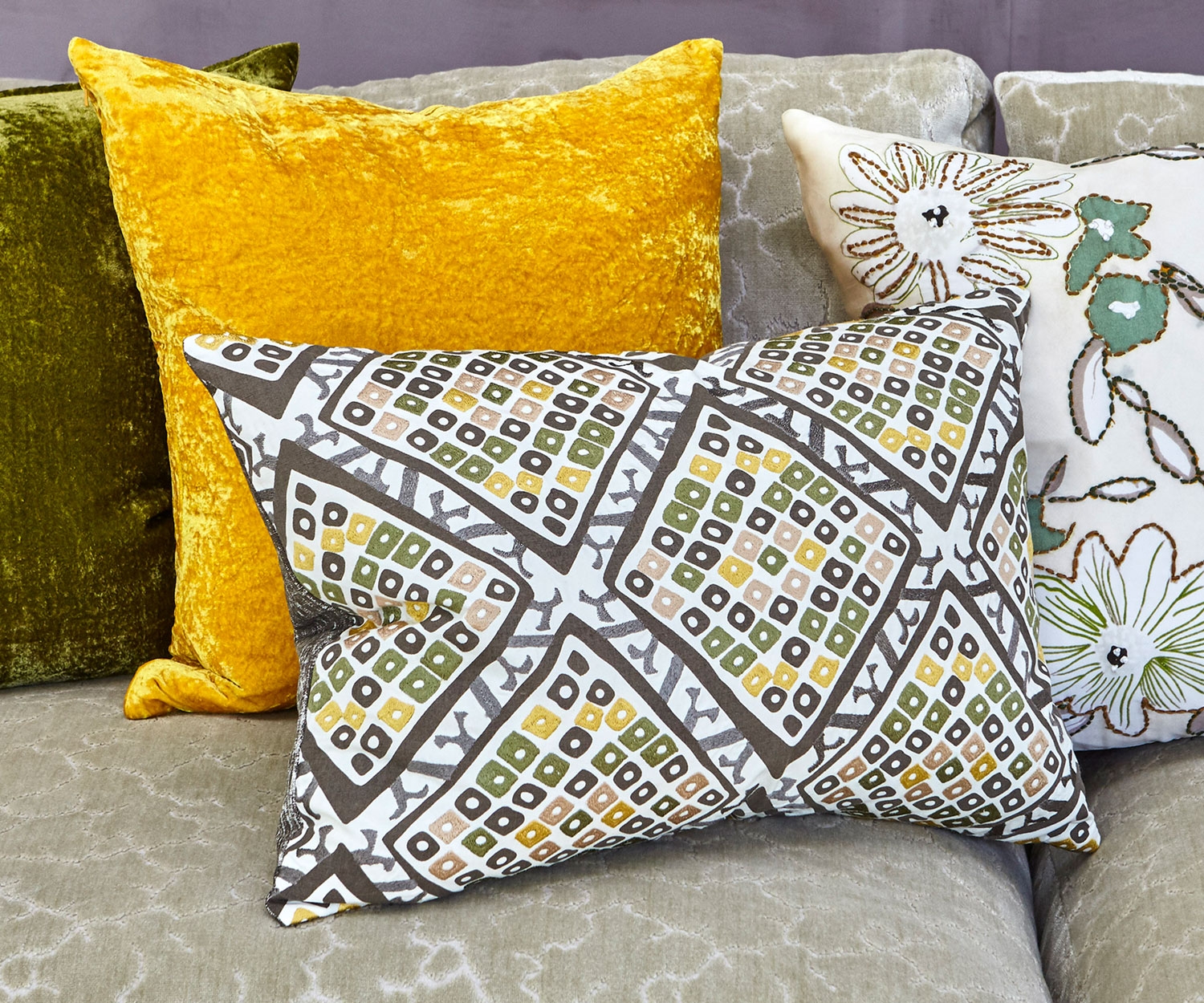 Almofada Paddy - Mustard 50 × 50