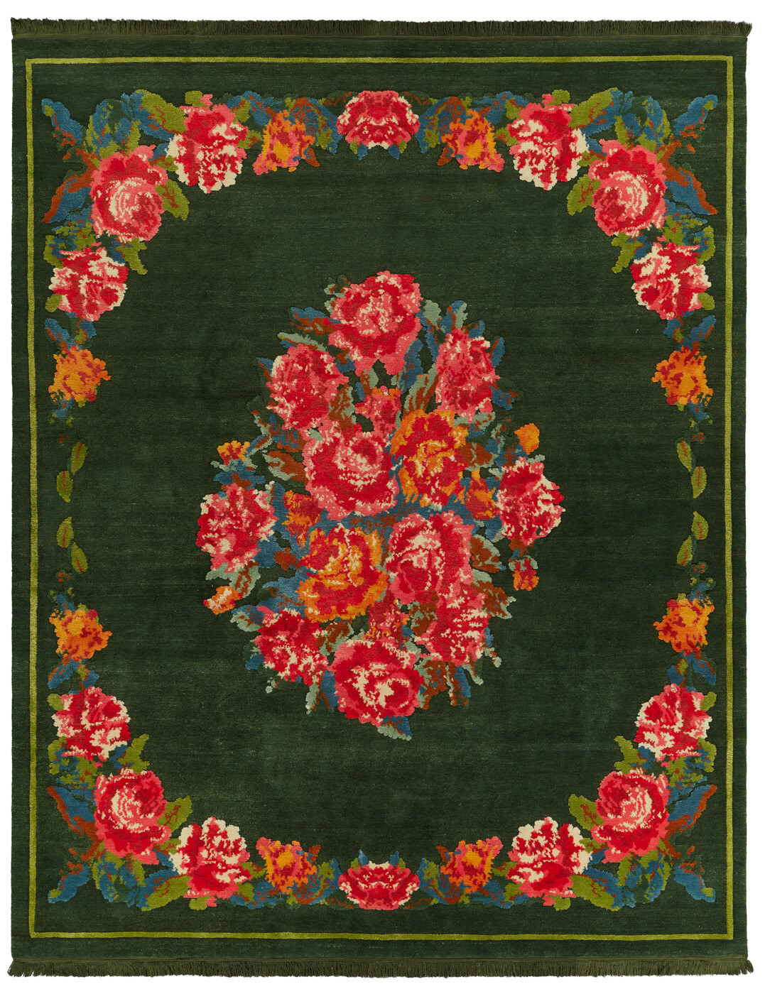 Tapete Sofianka Verde-Escuro | Tamanho: 300 × 400 cm