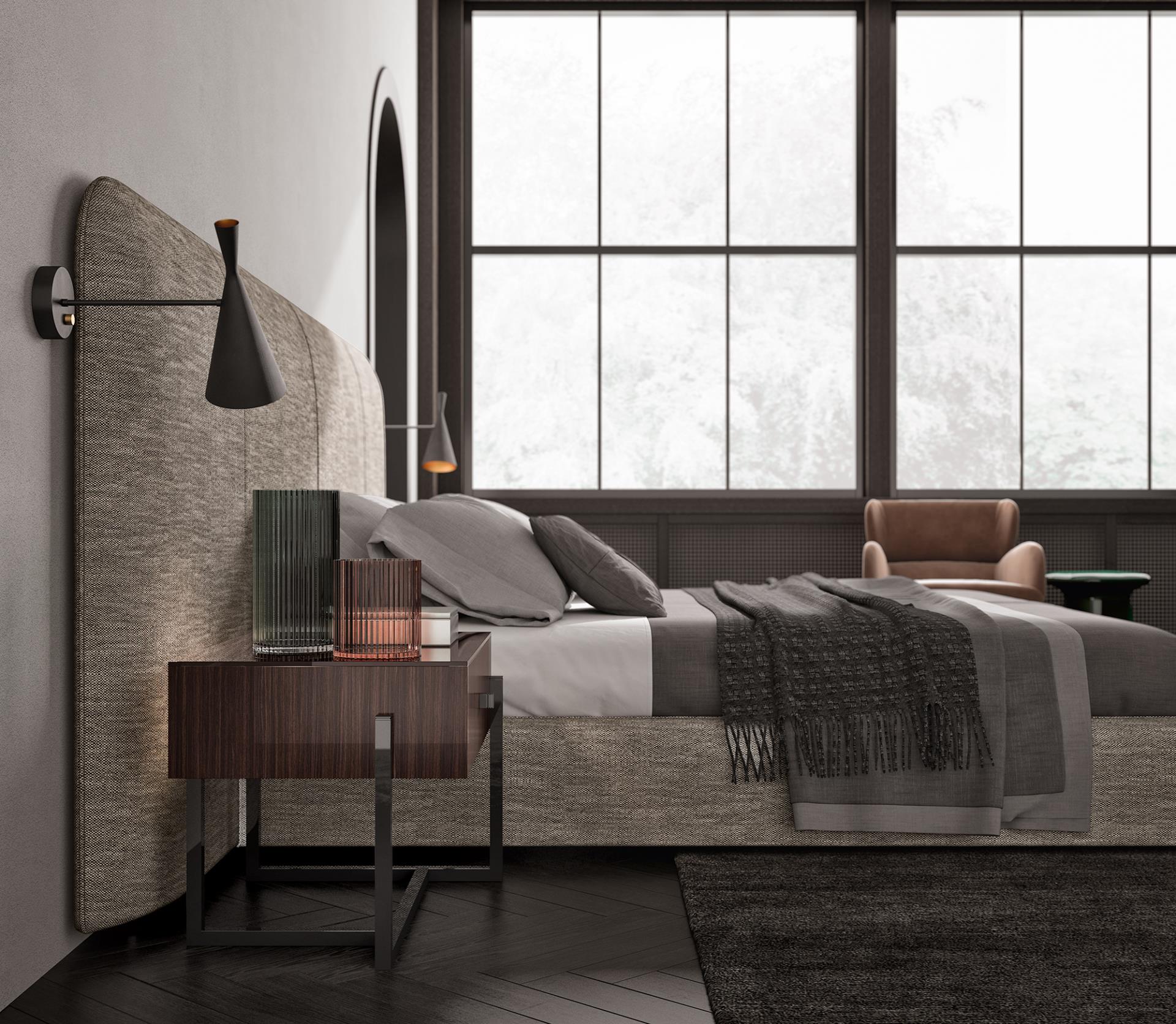 Cama Portland com Cabeceira Alta | Tamanho do colchão: 180 × 200 cm