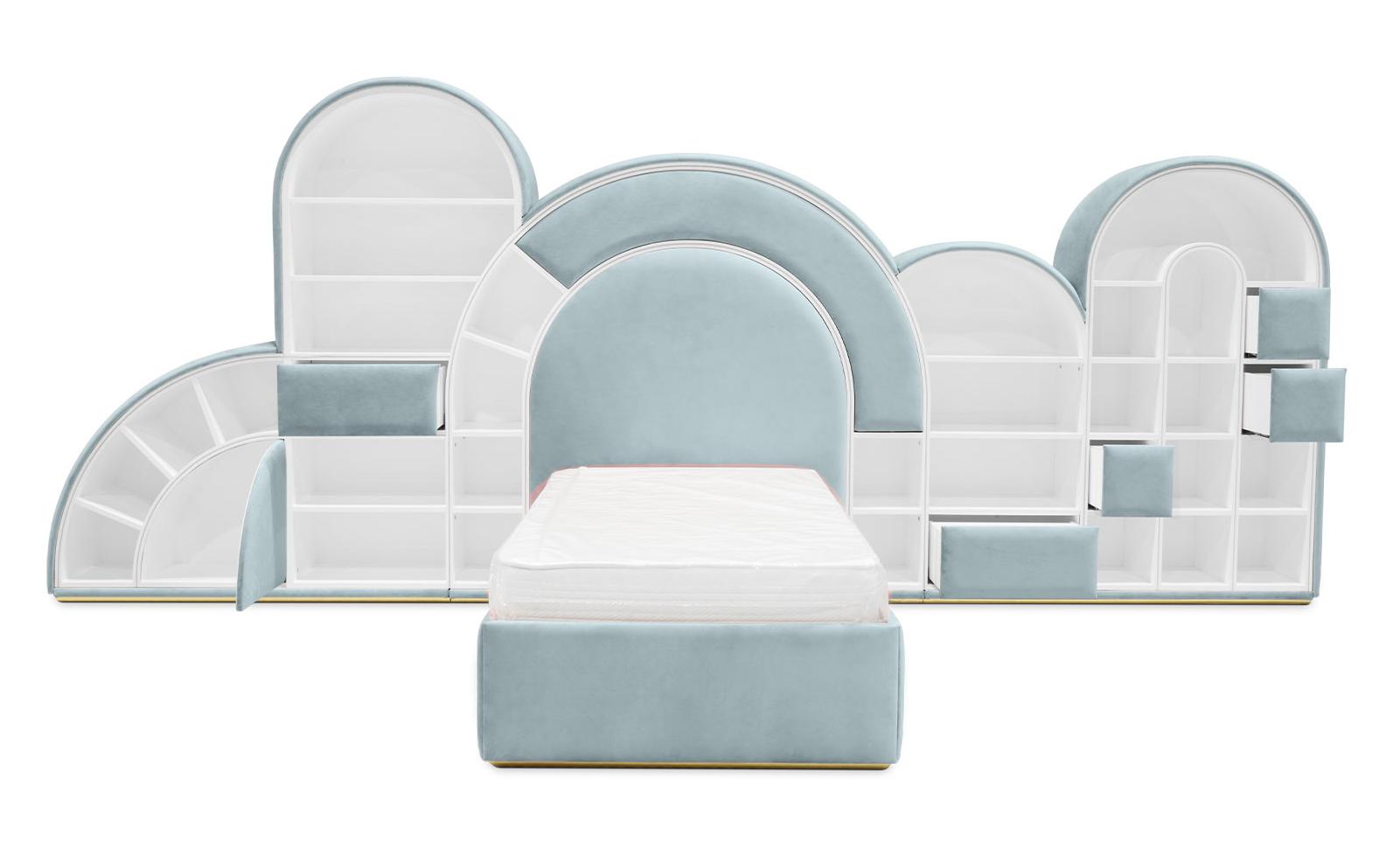 Cama Bubblegum Marshmallow azul