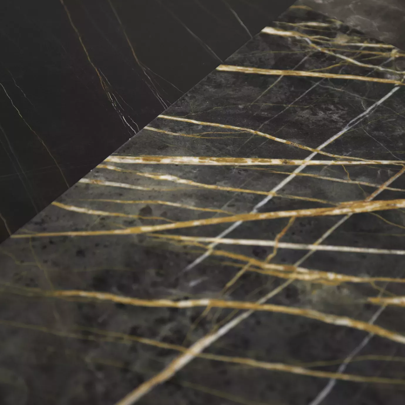 Mesa de Jantar Granito Preto e Dourado Decovita