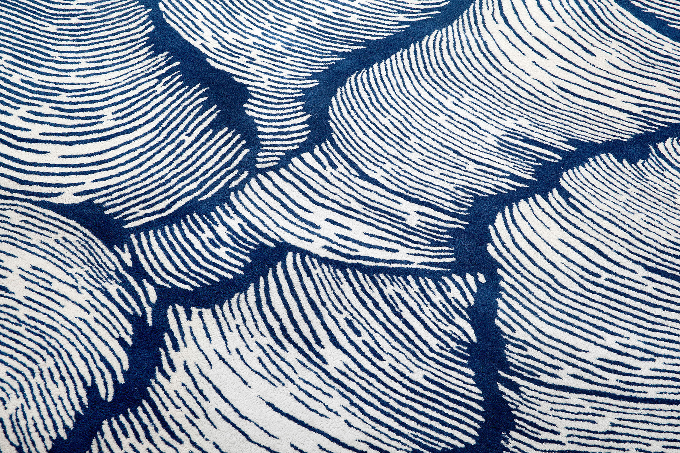 Tapete Designer Redondo Azul