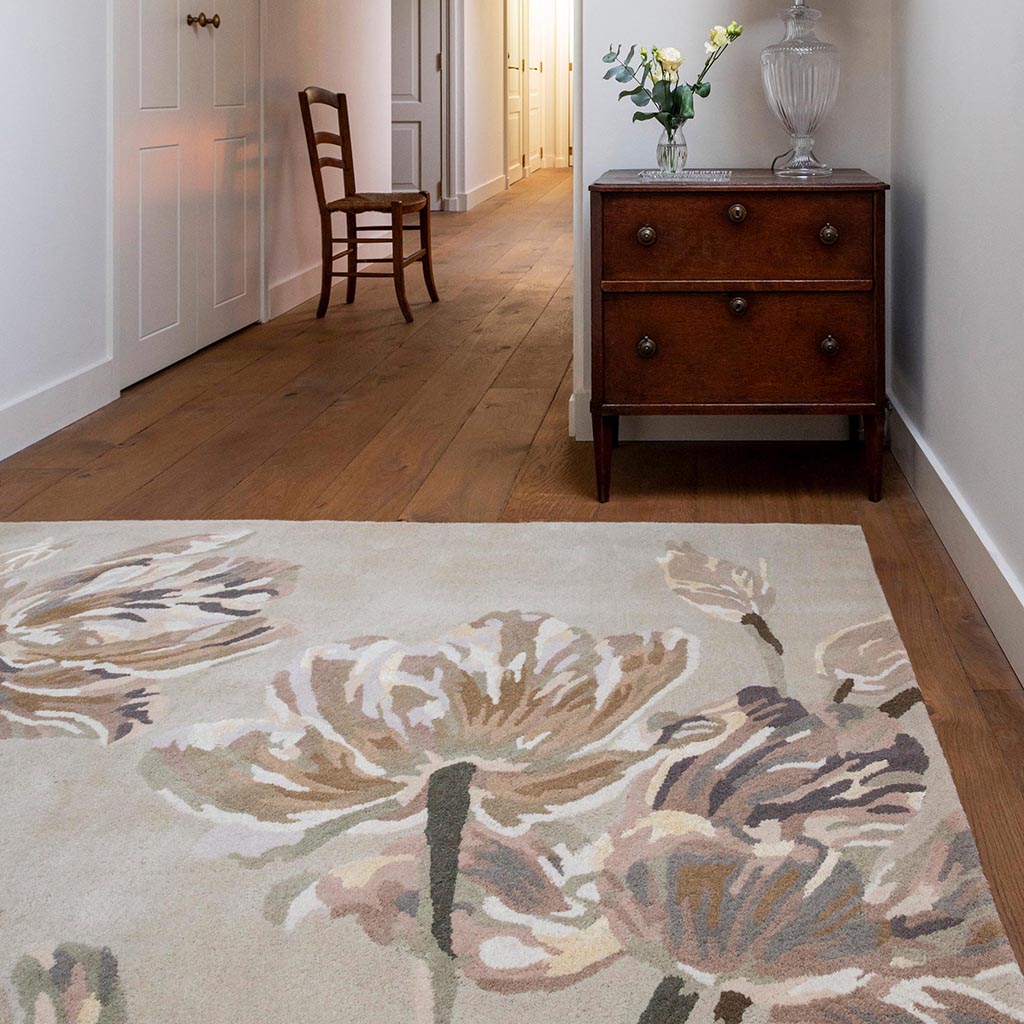 Tapete Gosford Natural/Verde Salva | Tamanho: 140 × 200 cm