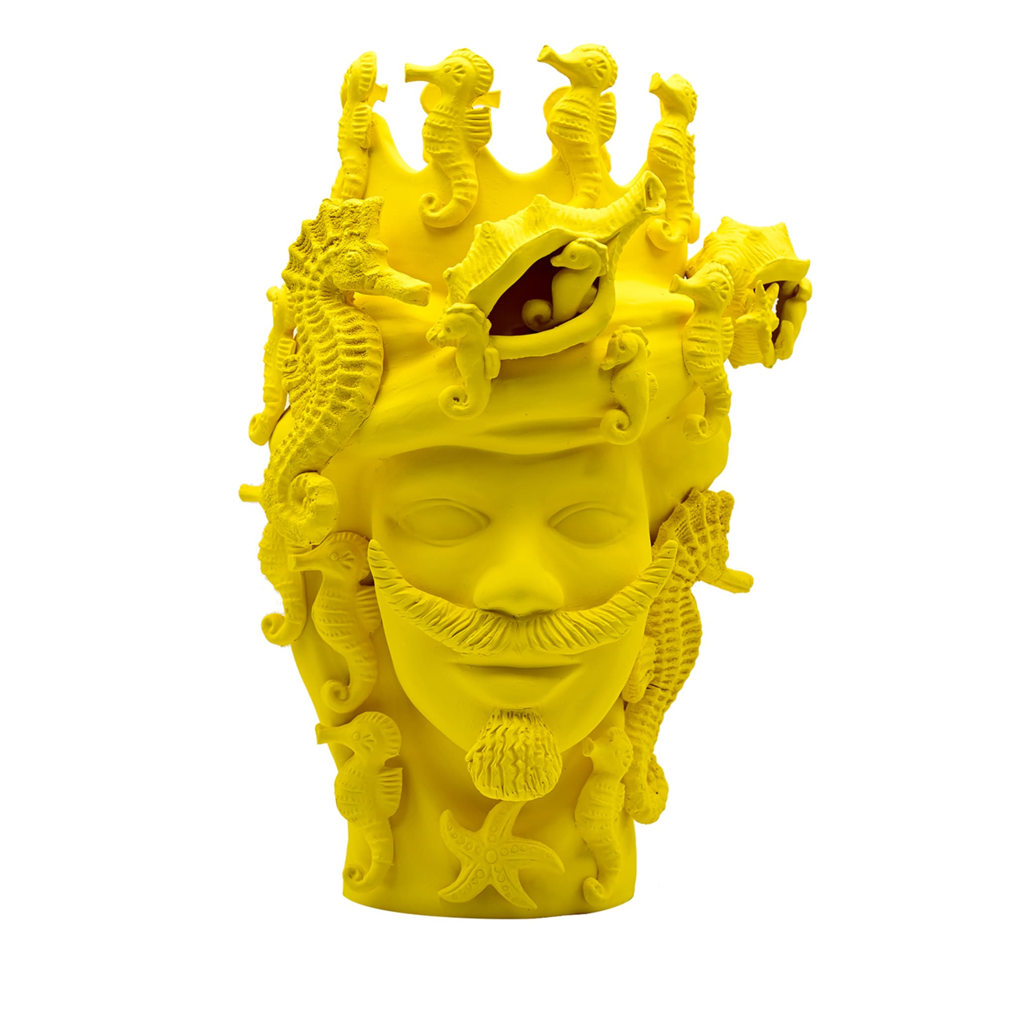 Escultura Moor's Head amarela