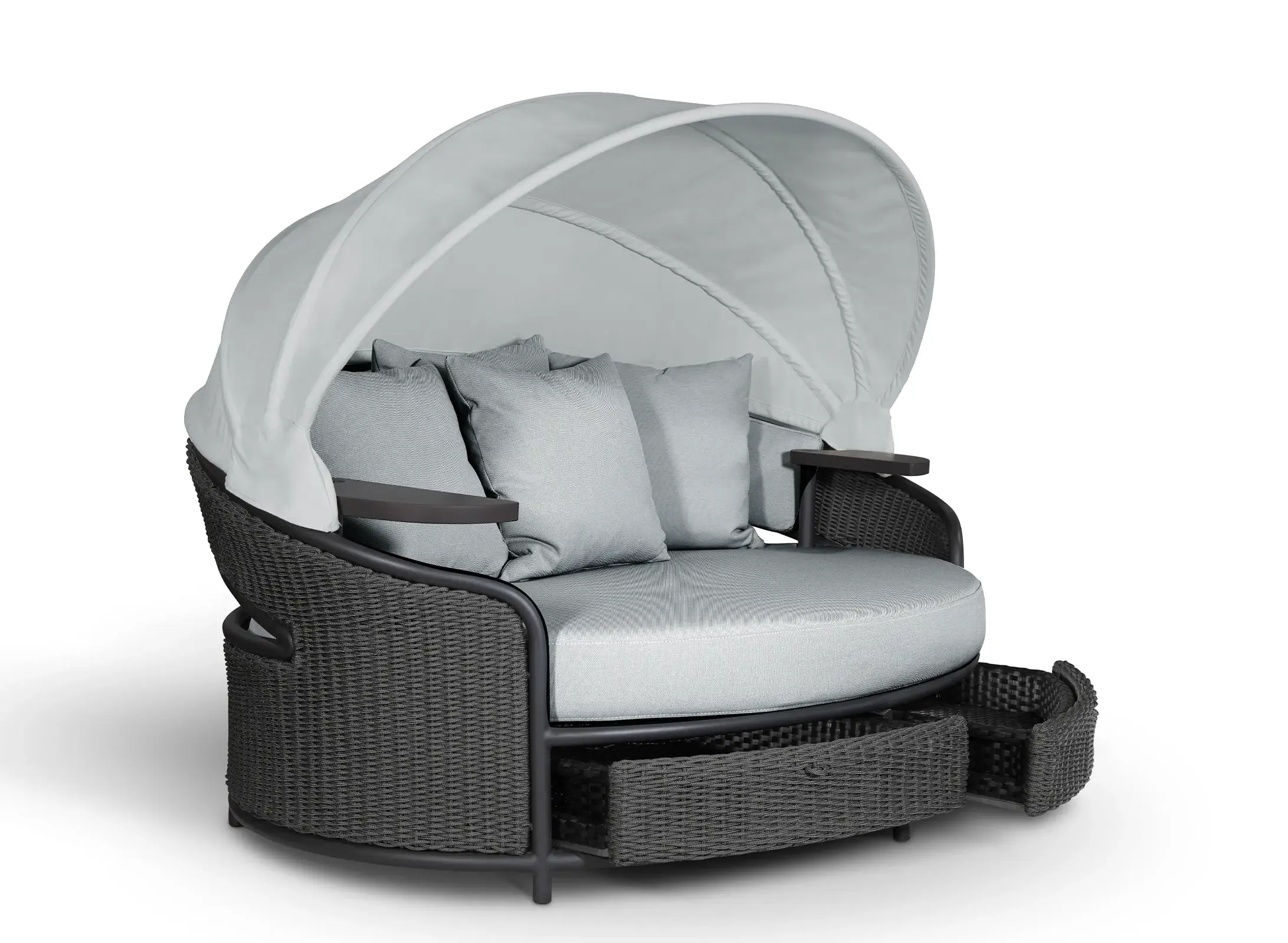 Espreguiçadeira Crown cinzenta