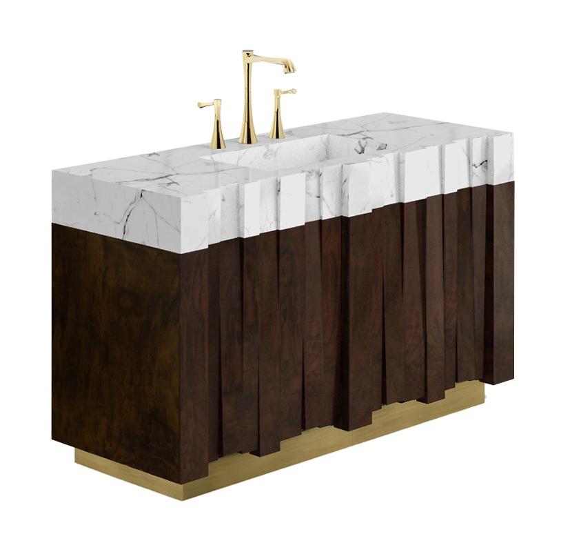 Móvel de casa de banho simples Geoglyph