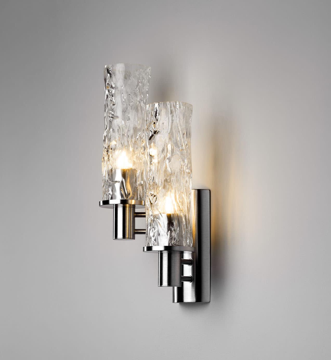 Aplique de Parede em Vidro Soprado Artesanal