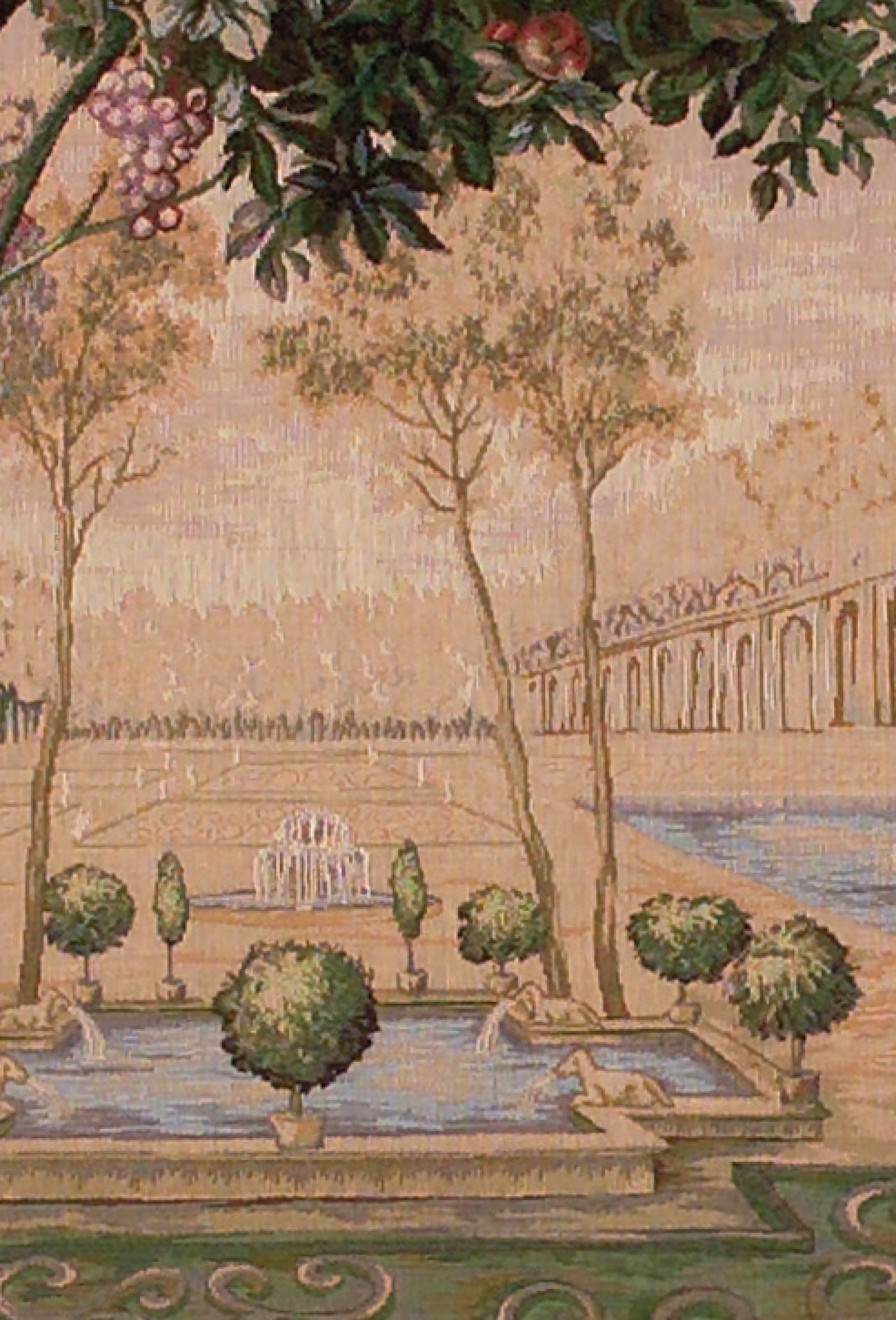 Tapeçaria fonte verdura (quadrado)