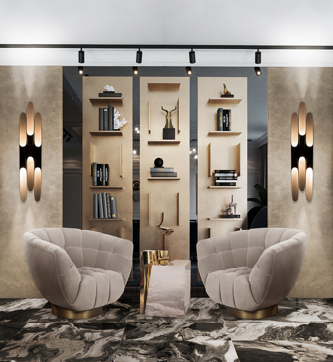 Candeeiro de parede tom profundo 3 - 4