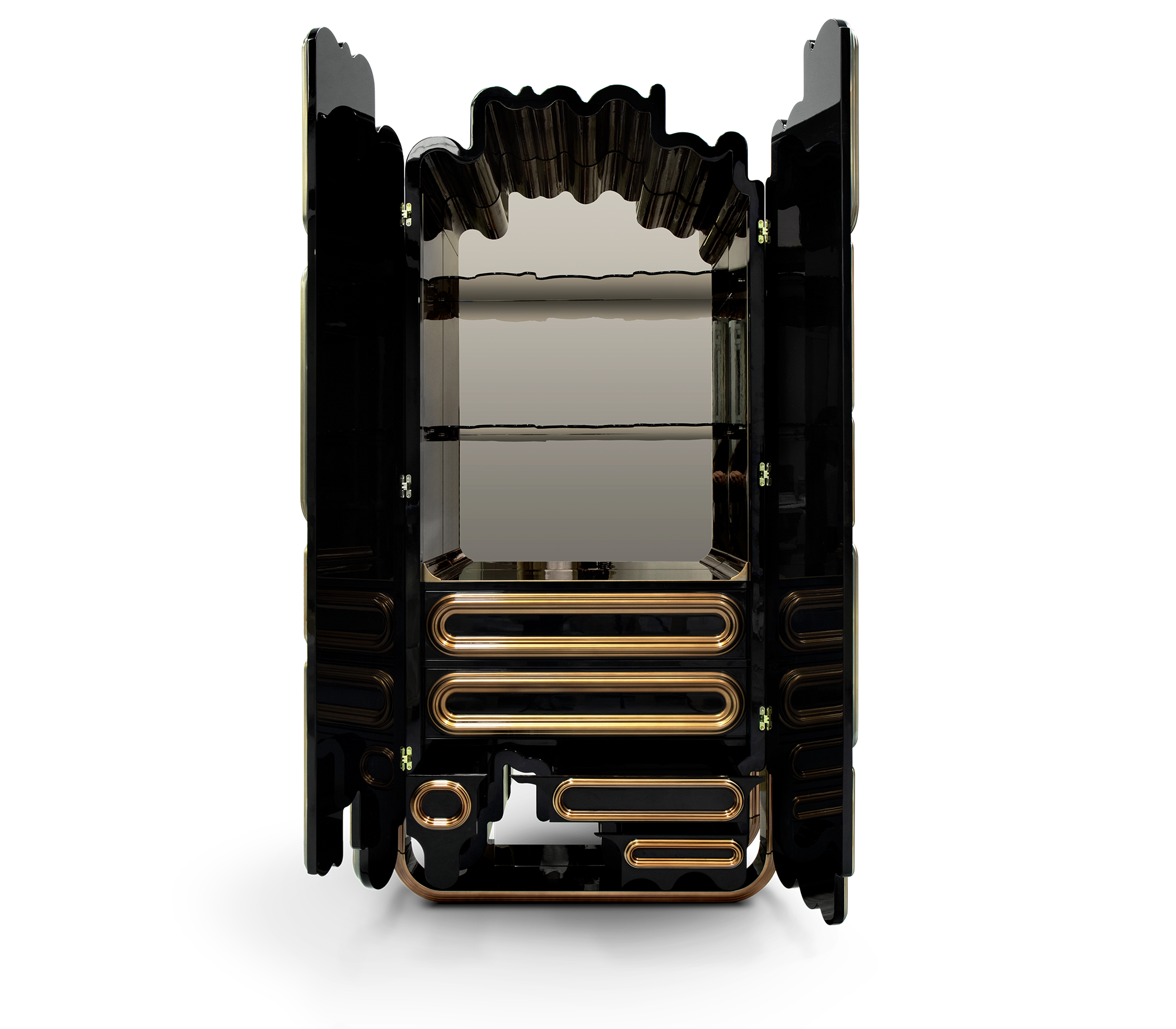 Armário Ellipse dourado